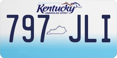 KY license plate 797JLI