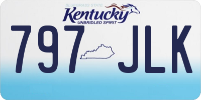 KY license plate 797JLK