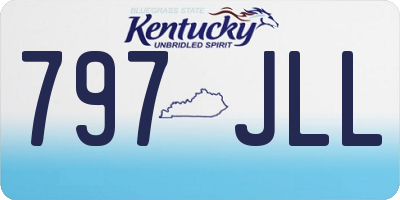 KY license plate 797JLL
