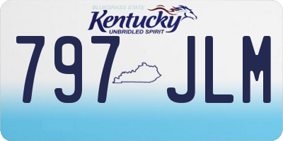 KY license plate 797JLM