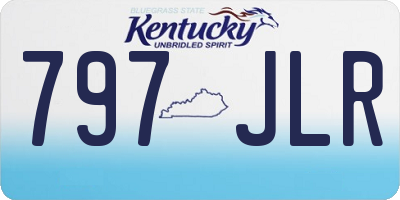 KY license plate 797JLR