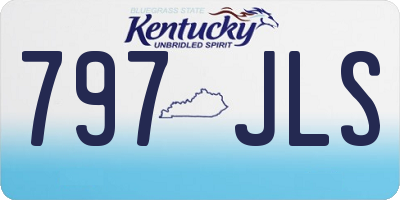 KY license plate 797JLS