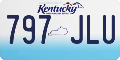 KY license plate 797JLU