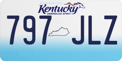 KY license plate 797JLZ