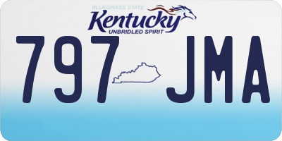 KY license plate 797JMA