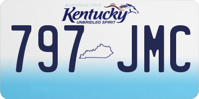 KY license plate 797JMC