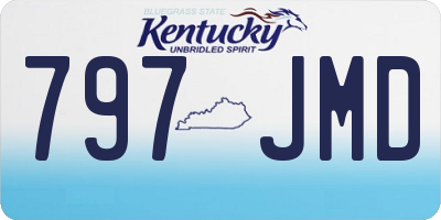 KY license plate 797JMD