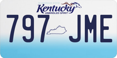 KY license plate 797JME