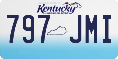 KY license plate 797JMI