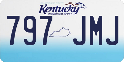 KY license plate 797JMJ
