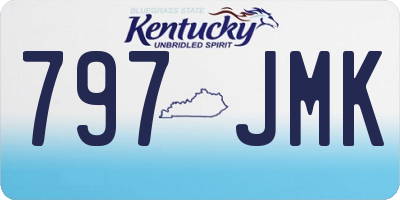 KY license plate 797JMK
