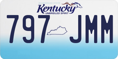 KY license plate 797JMM