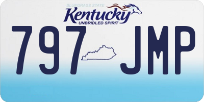 KY license plate 797JMP