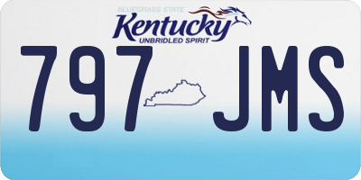 KY license plate 797JMS