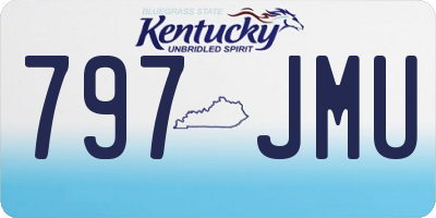 KY license plate 797JMU