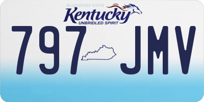 KY license plate 797JMV