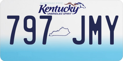KY license plate 797JMY