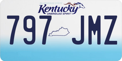 KY license plate 797JMZ