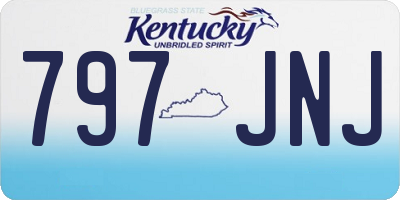 KY license plate 797JNJ