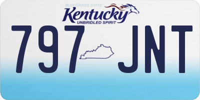 KY license plate 797JNT