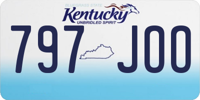 KY license plate 797JOO