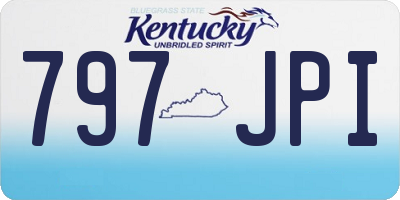 KY license plate 797JPI