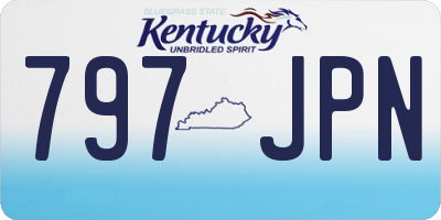 KY license plate 797JPN