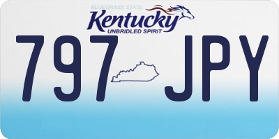 KY license plate 797JPY