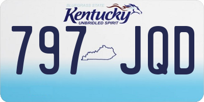 KY license plate 797JQD