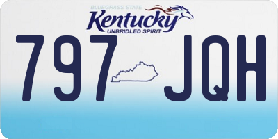 KY license plate 797JQH