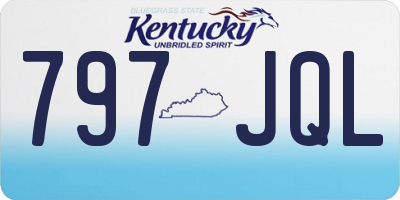 KY license plate 797JQL