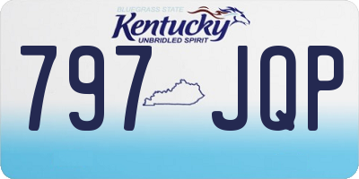 KY license plate 797JQP