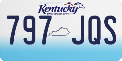 KY license plate 797JQS