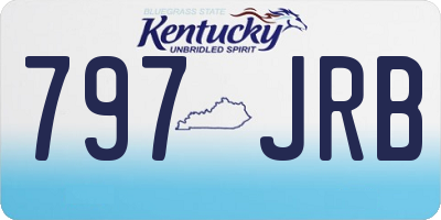 KY license plate 797JRB