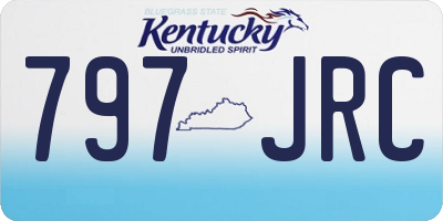 KY license plate 797JRC
