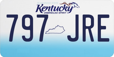 KY license plate 797JRE