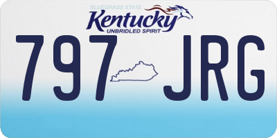 KY license plate 797JRG