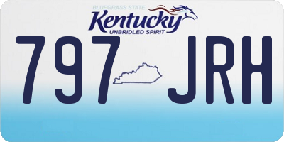 KY license plate 797JRH