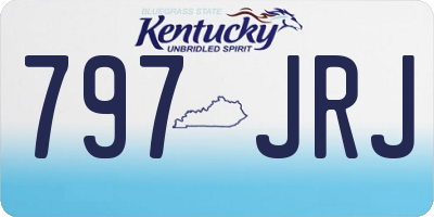 KY license plate 797JRJ