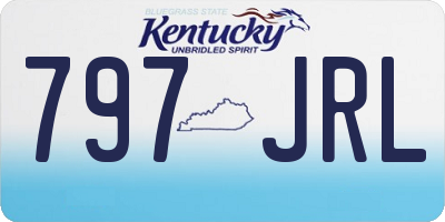 KY license plate 797JRL