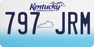 KY license plate 797JRM