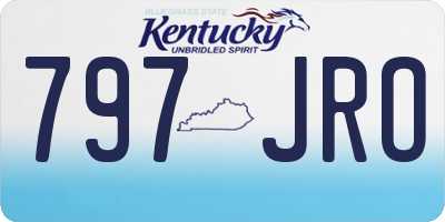 KY license plate 797JRO