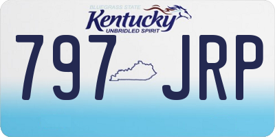KY license plate 797JRP