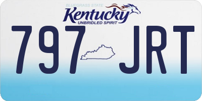 KY license plate 797JRT