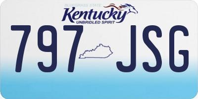 KY license plate 797JSG