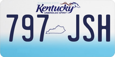 KY license plate 797JSH