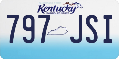 KY license plate 797JSI
