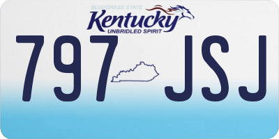 KY license plate 797JSJ