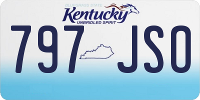 KY license plate 797JSO