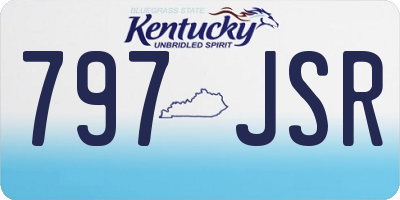 KY license plate 797JSR